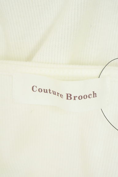 Couture Brooch（クチュールブローチ）の古着「スカートレース切替パフスリリブワンピース（ワンピース・チュニック）」大画像６へ