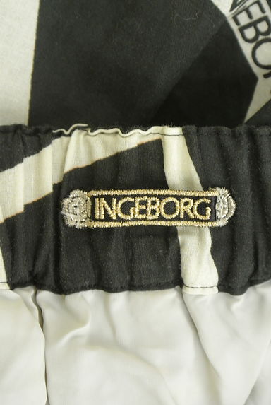 INGEBORG（インゲボルグ）の古着「リボンテープ柄ラップ風ロングスカート（ロングスカート・マキシスカート）」大画像６へ