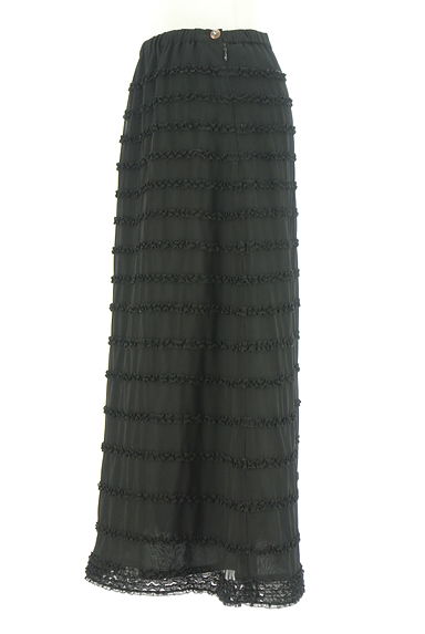 INGEBORG（インゲボルグ）の古着「ボーダーフリルシフォンロングスカート（ロングスカート・マキシスカート）」大画像３へ