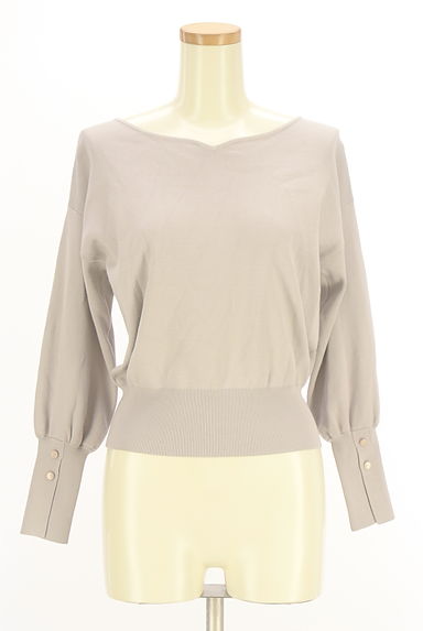 PROPORTION BODY DRESSING（プロポーションボディ ドレッシング）の古着「ボリュームスリーブニットトップス（ニット）」大画像１へ