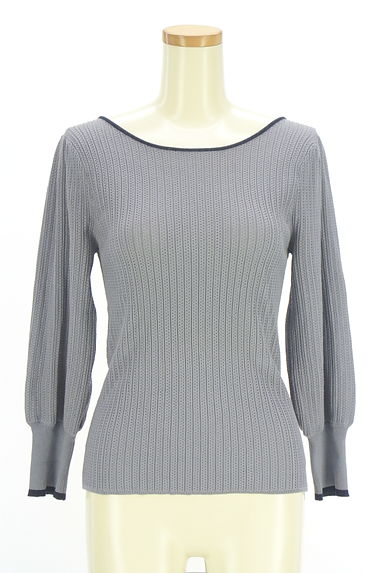 PROPORTION BODY DRESSING（プロポーションボディ ドレッシング）の古着「カットワークリブニットトップス（ニット）」大画像１へ