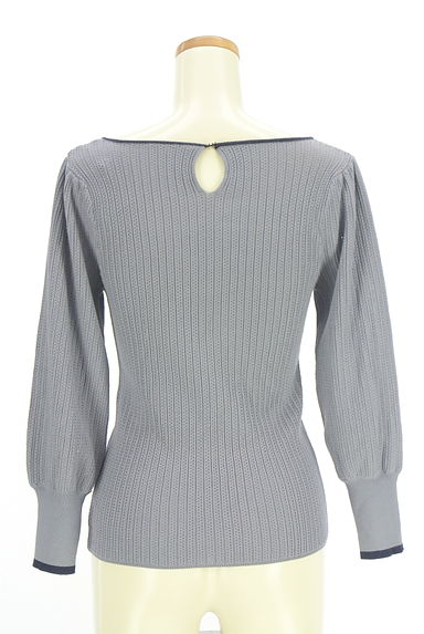 PROPORTION BODY DRESSING（プロポーションボディ ドレッシング）の古着「カットワークリブニットトップス（ニット）」大画像２へ