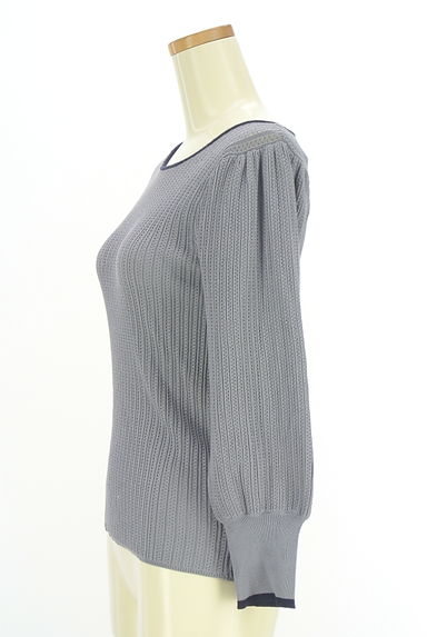 PROPORTION BODY DRESSING（プロポーションボディ ドレッシング）の古着「カットワークリブニットトップス（ニット）」大画像３へ
