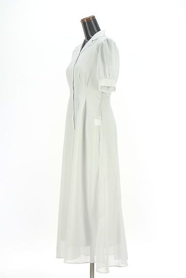 PROPORTION BODY DRESSING（プロポーションボディ ドレッシング）の古着「半袖ギンガムチェック柄シアーシャツワンピース（ワンピース・チュニック）」大画像３へ