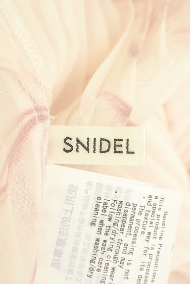 Snidel（スナイデル）の古着「花柄ノースリシフォンワンピース（ワンピース・チュニック）」大画像６へ