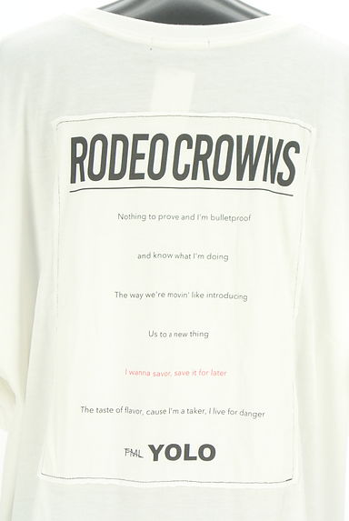 RODEO CROWNS（ロデオクラウン）の古着「半袖ロゴプリントTシャツワンピース（ワンピース・チュニック）」大画像５へ