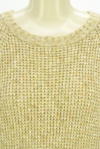 Stola.（ストラ）の古着「ボリュームスリーブワッフルニットトップス（ニット）」大画像４へ