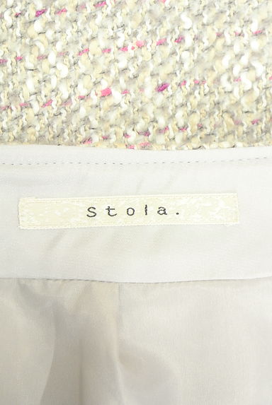 Stola.（ストラ）の古着「ミックス糸織 膝丈ウール混スカート（スカート）」大画像６へ