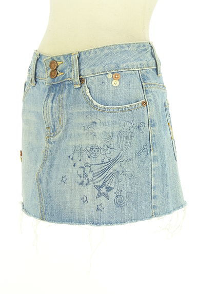 Abercrombie&Fitch（アバクロンビーアンドフィッチ）の古着「プリントミニデニムスカート（ミニスカート）」大画像３へ