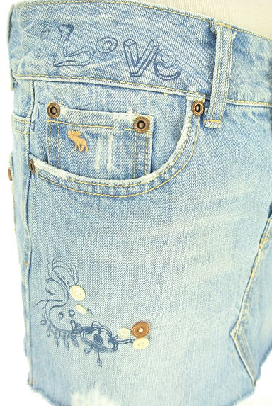 Abercrombie&Fitch（アバクロンビーアンドフィッチ）の古着「プリントミニデニムスカート（ミニスカート）」大画像４へ