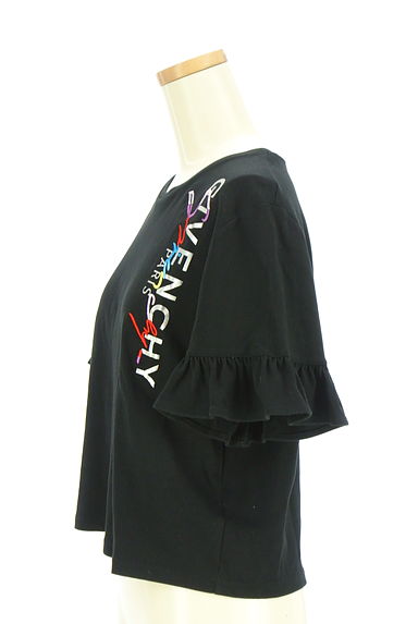 GIVENCHY（ジバンシィ）の古着「フリルスリーブ光沢ロゴトップス（カットソー・プルオーバー）」大画像３へ