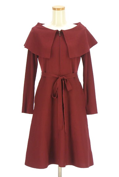 TO BE CHIC（トゥービーシック）の古着「ベルト付きケープカラー膝下ワンピース（コート）」大画像１へ