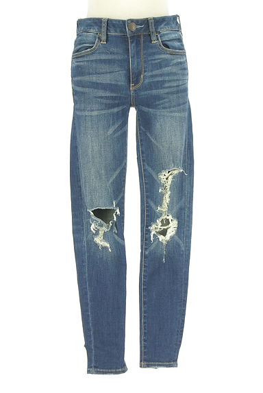 AMERICAN EAGLE（アメリカンイーグル）の古着「ダメージスキニーデニムパンツ（デニムパンツ）」大画像１へ
