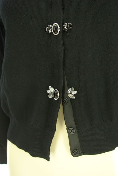 JILL by JILLSTUART（ジルバイジルスチュアート）の古着「飾りビジュー付きニットカーディガン（カーディガン・ボレロ）」大画像５へ