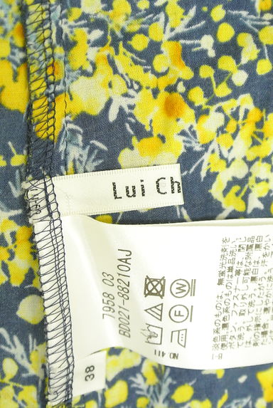 LUI CHANTANT（ルイシャンタン）の古着「フロントピンタック花柄ブラウス（カットソー・プルオーバー）」大画像６へ