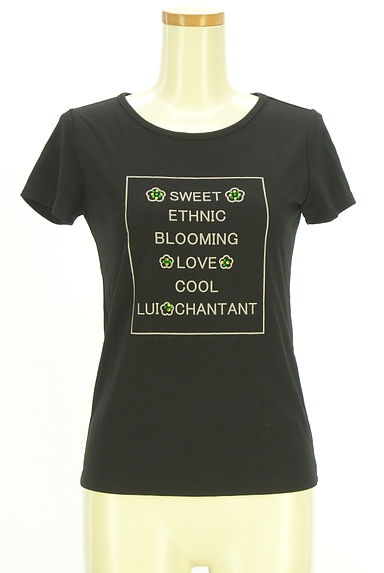 LUI CHANTANT（ルイシャンタン）の古着「ラインストーン付きプリントTシャツ（Ｔシャツ）」大画像１へ