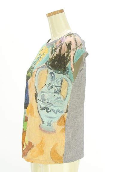 LOUNIE（ルーニィ）の古着「絵画タッチノースリカットソー（Ｔシャツ）」大画像３へ