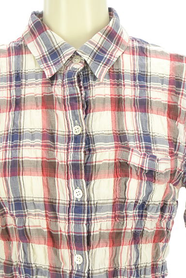 theory（セオリー）の古着「シワ加工チェック柄シャツ（カジュアルシャツ）」大画像４へ