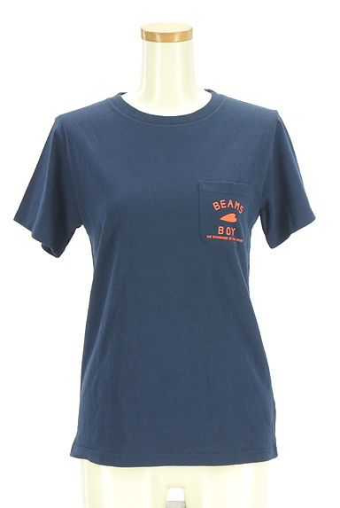 BEAMS Women's（ビームス　ウーマン）の古着「BEAMS BOY ブランドロゴ半袖Tシャツ（Ｔシャツ）」大画像１へ