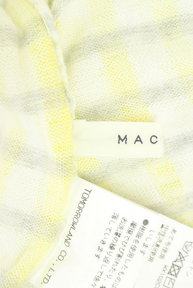 TOMORROWLAND（トゥモローランド）の古着「MACPHEE チェック柄ノースリニットトップス（ニット）」大画像６へ