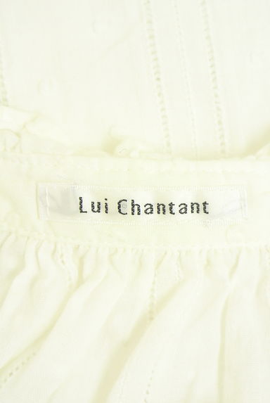 LUI CHANTANT（ルイシャンタン）の古着「ドットドビー織半袖シアーブラウス（ブラウス）」大画像６へ