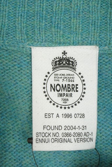 nombre impair（ノンブルアンベール）の古着「リブ襟ミドルニットカーディガン（カーディガン・ボレロ）」大画像６へ