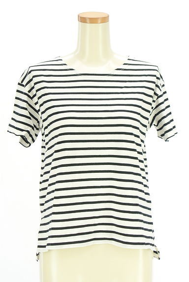 JOURNAL STANDARD（ジャーナルスタンダード）の古着「モノトーンボーダーTシャツ（カットソー・プルオーバー）」大画像１へ
