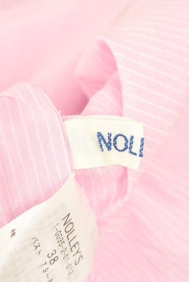 NOLLEY'S（ノーリーズ）の古着「ストライプ柄バンドカラーシャツ（ブラウス）」大画像６へ