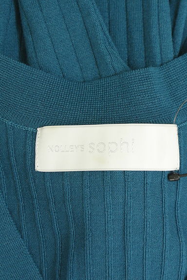 NOLLEY'S sophi（ノーリーズソフィ）の古着「Vネックリブニットカーディガン（カーディガン・ボレロ）」大画像６へ
