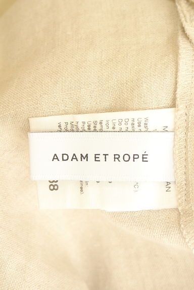 Adam et Rope（アダムエロペ）の古着「サイドスリットリネンワイドパンツ（パンツ）」大画像６へ