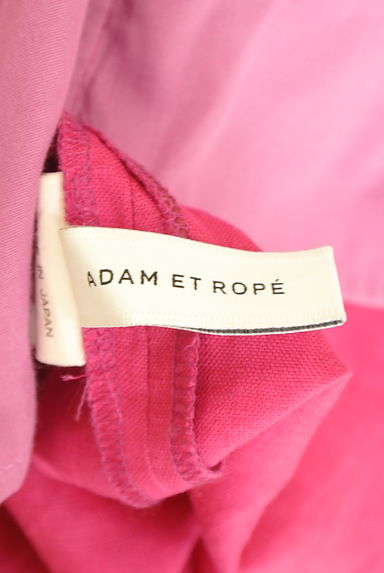 Adam et Rope（アダムエロペ）の古着「サイドスリットリネンワイドパンツ（パンツ）」大画像６へ