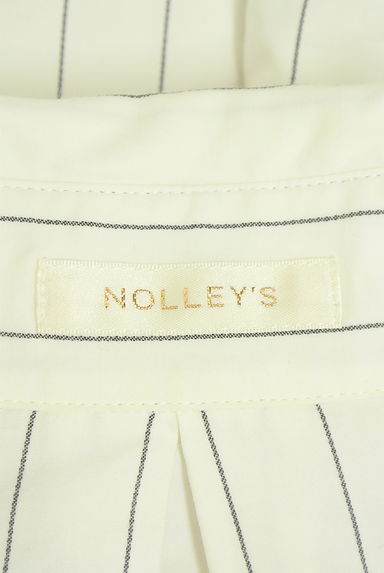 NOLLEY'S（ノーリーズ）の古着「ピンストライプ柄スキッパーシャツ（ブラウス）」大画像６へ