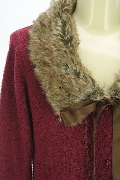 axes femme（アクシーズファム）の古着「フェイクファー付け襟ニットトップス（ニット）」大画像４へ