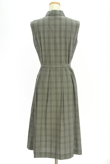 MACKINTOSH LONDON（マッキントッシュ ロンドン）の古着「チェック柄ノースリシャツワンピース（ワンピース・チュニック）」大画像２へ