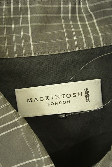 MACKINTOSH LONDON（マッキントッシュ ロンドン）の古着「チェック柄ノースリシャツワンピース（ワンピース・チュニック）」大画像６へ