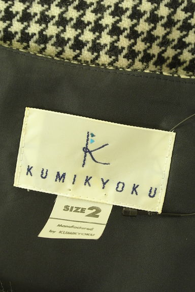 KUMIKYOKU（組曲）の古着「千鳥格子柄フレンチスリーブウール混ワンピース（ワンピース・チュニック）」大画像６へ