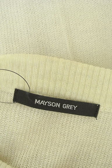 MAYSON GREY（メイソングレイ）の古着「チュールドッキング半袖シアーニットトップス（ニット）」大画像６へ