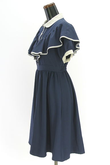 axes femme（アクシーズファム）の古着「axes femme POETIQUE フリル膝丈ワンピース（ワンピース・チュニック）」大画像３へ