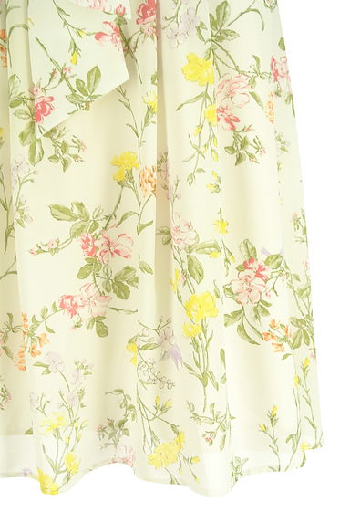 LAISSE PASSE（レッセパッセ）の古着「ベルト付き花柄シフォン膝下スカート（スカート）」大画像５へ