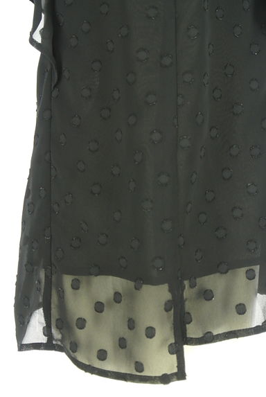 JUSGLITTY（ジャスグリッティー）の古着「フリル袖ドットシフォンブラウス（ブラウス）」大画像５へ
