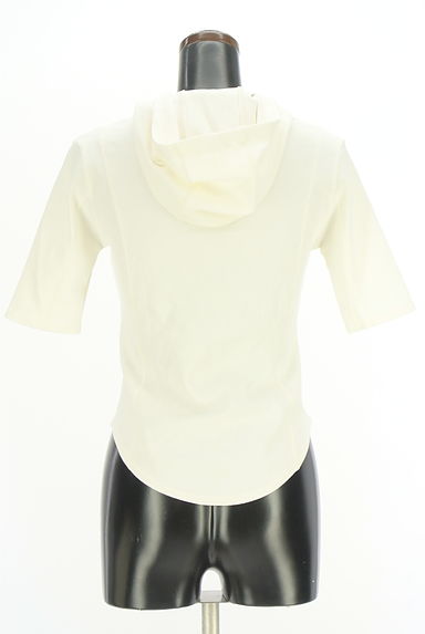 AZUL BY MOUSSY（アズールバイマウジー）の古着「ヘンリーネックフーディリブトップス（ニット）」大画像２へ