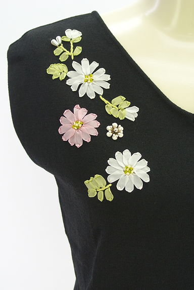 WILLSELECTION（ウィルセレクション）の古着「リボン刺繍ニットベスト（ニット）」大画像４へ