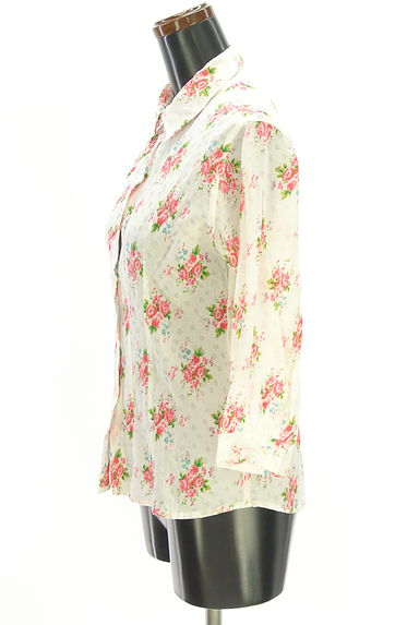 BEAMS Women's（ビームス　ウーマン）の古着「BEAMS BOY 7分袖花柄ブラウス（カジュアルシャツ）」大画像３へ