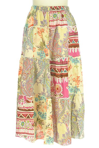 BEAMS Women's（ビームス　ウーマン）の古着「Ray BEAMS 花柄パッチワークスカート（ロングスカート・マキシスカート）」大画像２へ