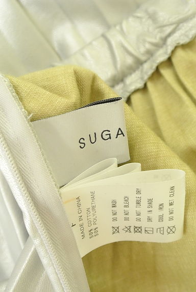 SUGAR ROSE（シュガーローズ）の古着「シルバーロングプリーツスカート（ロングスカート・マキシスカート）」大画像６へ