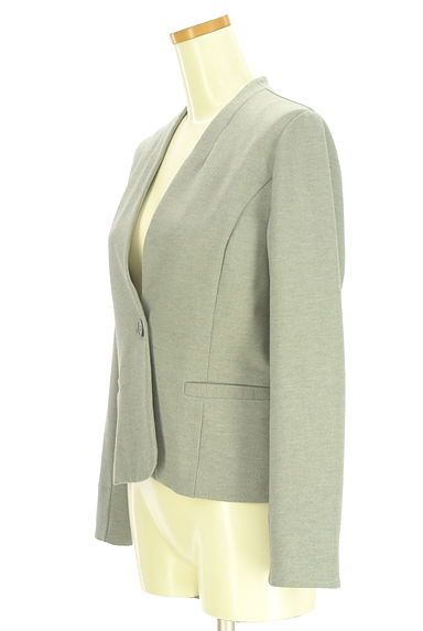Laura Ashley（ローラアシュレイ）の古着「ストレッチノーカラージャケット（ジャケット）」大画像３へ