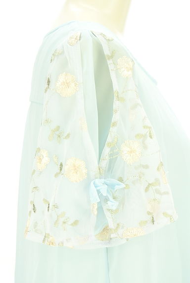 axes femme（アクシーズファム）の古着「花刺繍袖シフォンカットソー（カットソー・プルオーバー）」大画像５へ