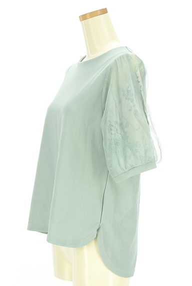 axes femme（アクシーズファム）の古着「チュールレース袖ニット（ニット）」大画像３へ