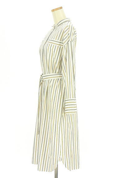 COMME CA（コムサ）の古着「KT KIYOKO TAKASE マルチストライプ柄バンドカラーシャツワンピース（ワンピース・チュニック）」大画像３へ