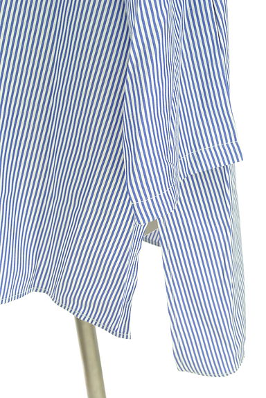 NOLLEY'S（ノーリーズ）の古着「背中ドロストストライプ柄シャツ（ブラウス）」大画像５へ